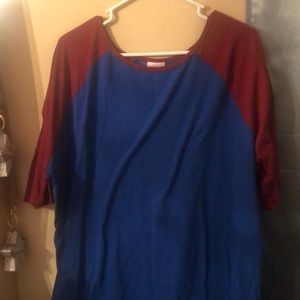 LulaRoe XL baseball tee